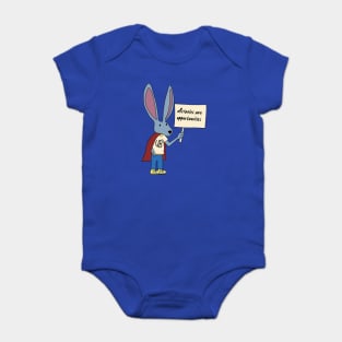 Ricks Bunny Ingles Baby Bodysuit